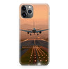 Super Cool Landing During Sunset Designed iPhone Cases
