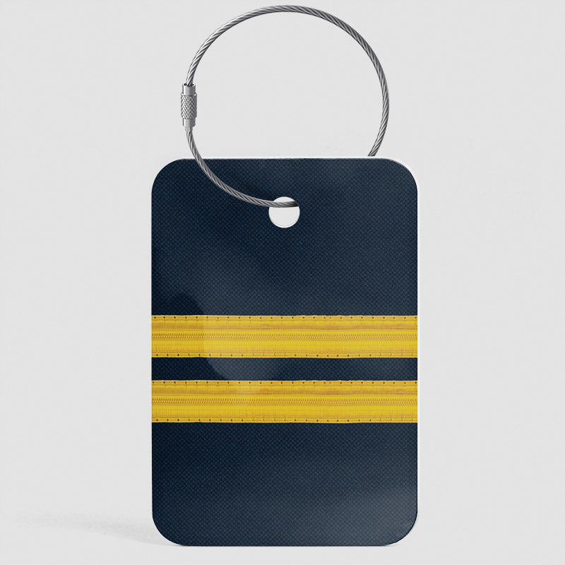 Navy Pilot Stripes - Luggage Tag