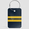 Navy Pilot Stripes - Luggage Tag