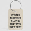 Visited Countries - Luggage Tag