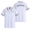 Special BOEING Text Designed Stylish Polo T-Shirts (Double-Side)