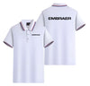 Embraer & Text Designed Stylish Polo T-Shirts (Double-Side)