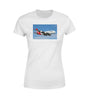 Landing Qantas A380 Designed Women T-Shirts