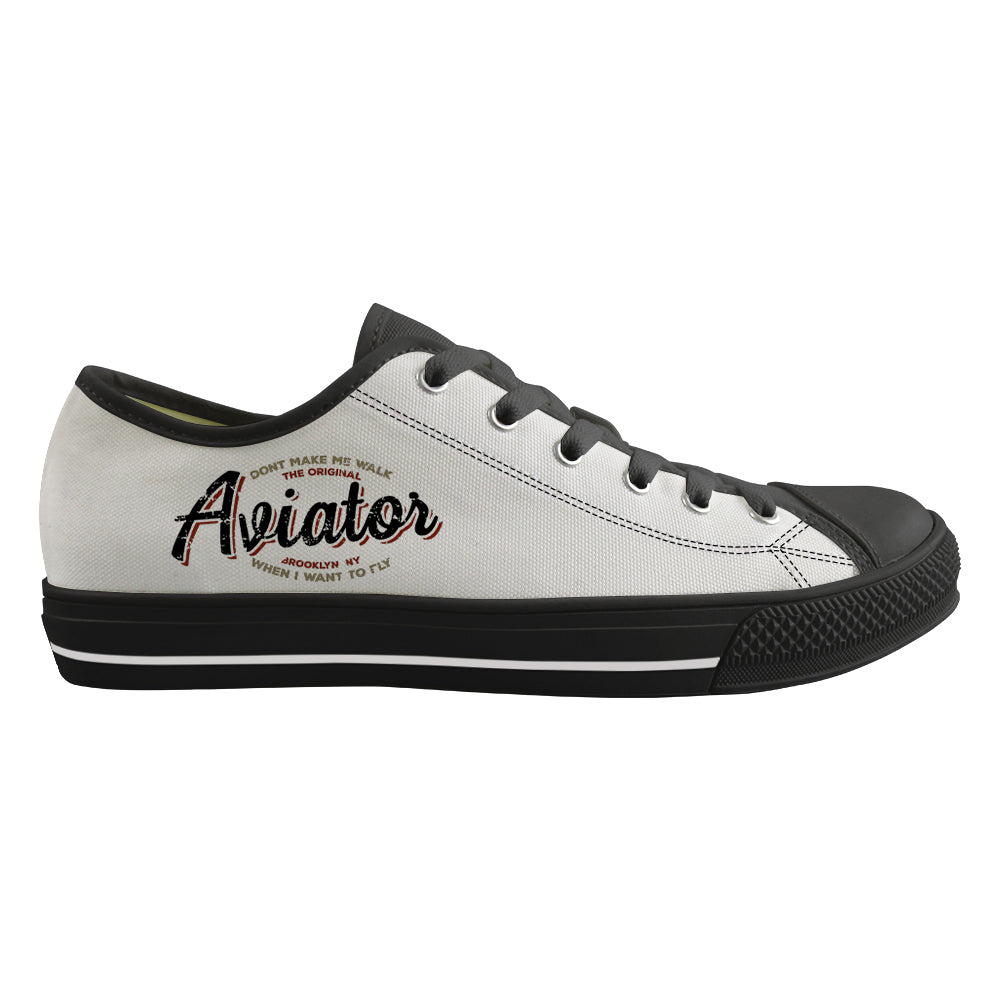 Aviator - Dont Make Me Walk Designed Canvas Shoes (Men)