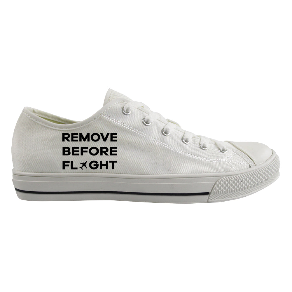 Remove Before Flight Designed Canvas Shoes (Men)