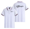 Special Cessna Text Designed Stylish Polo T-Shirts (Double-Side)