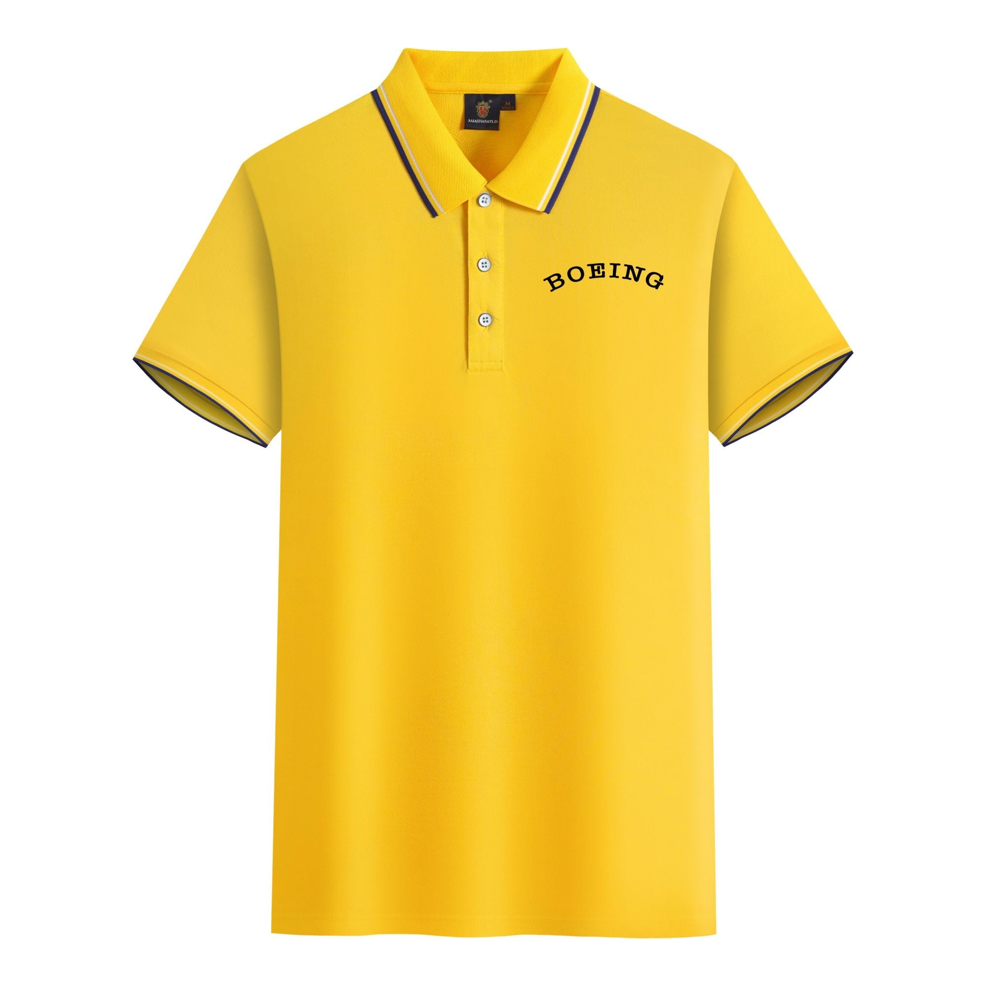 Special BOEING Text Designed Stylish Polo T-Shirts