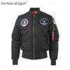 Apollo Winter Thick US air force pilot flight bomber jacket