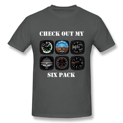 Awesome Aviation 6 Pack Instrument For Pilots T Shirt. - Aviationkart