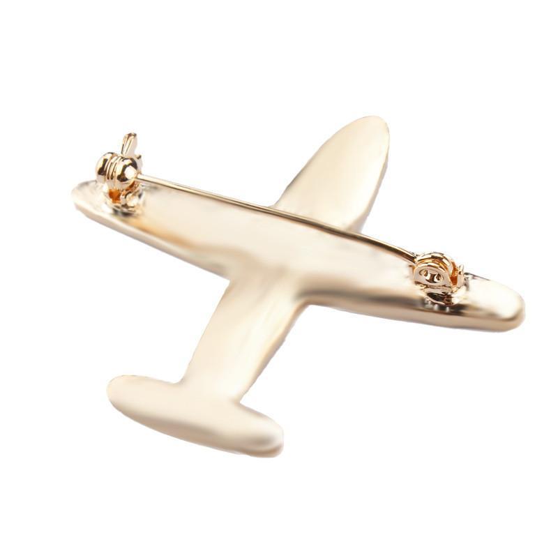 Colourful Airplanes Shaped Brooches