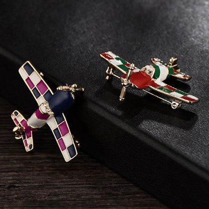 Colourful Propeller Shaped Brooches