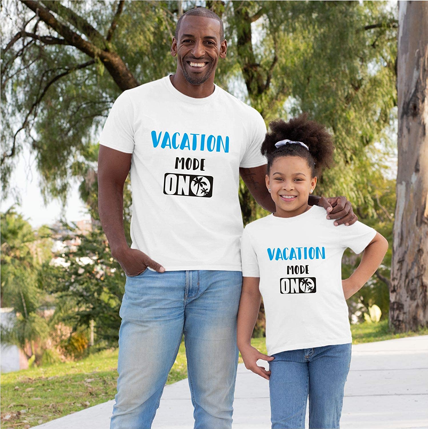 Family-Dad Daughter-(Pack of 2) Vacation Mode On Unisex