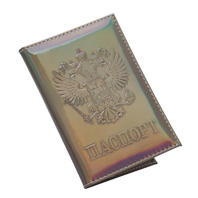 Fashion Laser Russia Passport Covers Holder