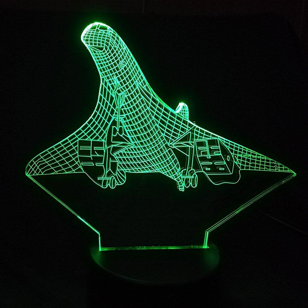 Departing Mighty Concorde Designed 3D Lamp
