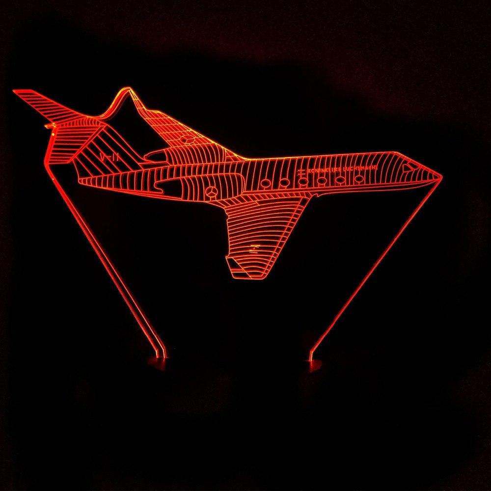 Cruising Jet Designed 3D Night Lamp