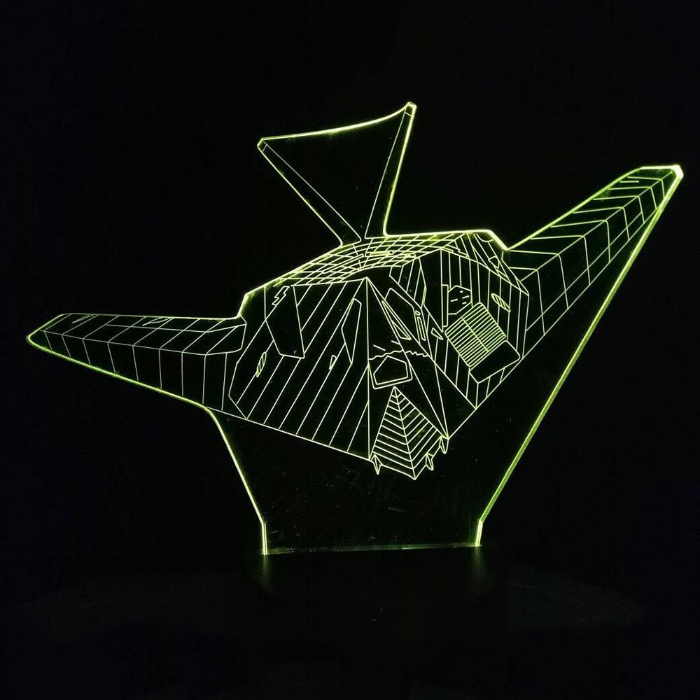 Ghost Airplane Designed 3D Lamp