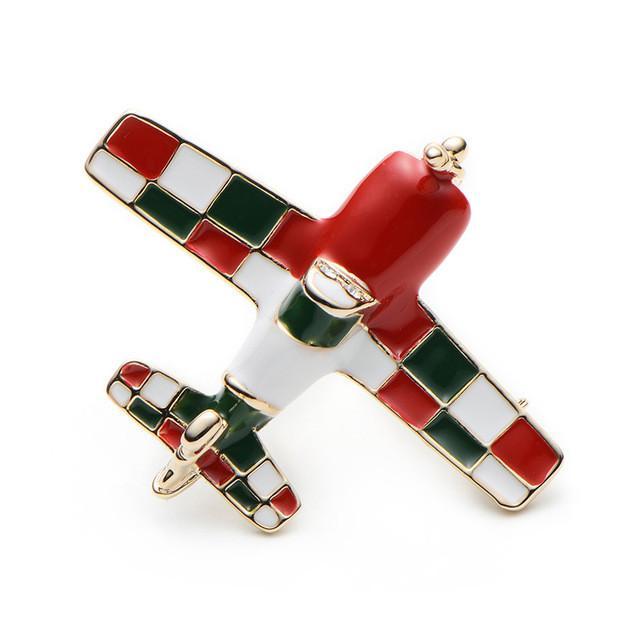 Single Engine Airplane Shaped Brooches