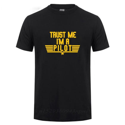 Trust Me I'm A Pilot T-Shirt Funny Birthday Gift For Men - Aviationkart