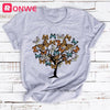 Woman Butterfly Tree Print Tshirts